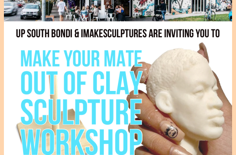 Art Workshop: Make Your Mate out of Clay, Sun 21st of March in Up South Bondi