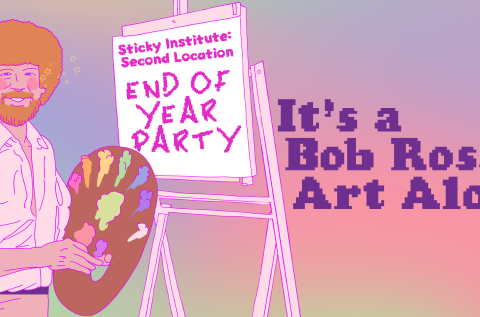 End of Year Party: Bob Ross Art Along