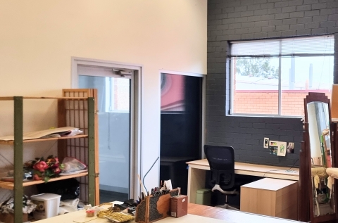 Shelves on left will be empty if you would like to use them