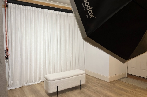 Available many colour backdrops