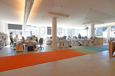 Large floorplate with ample natural light